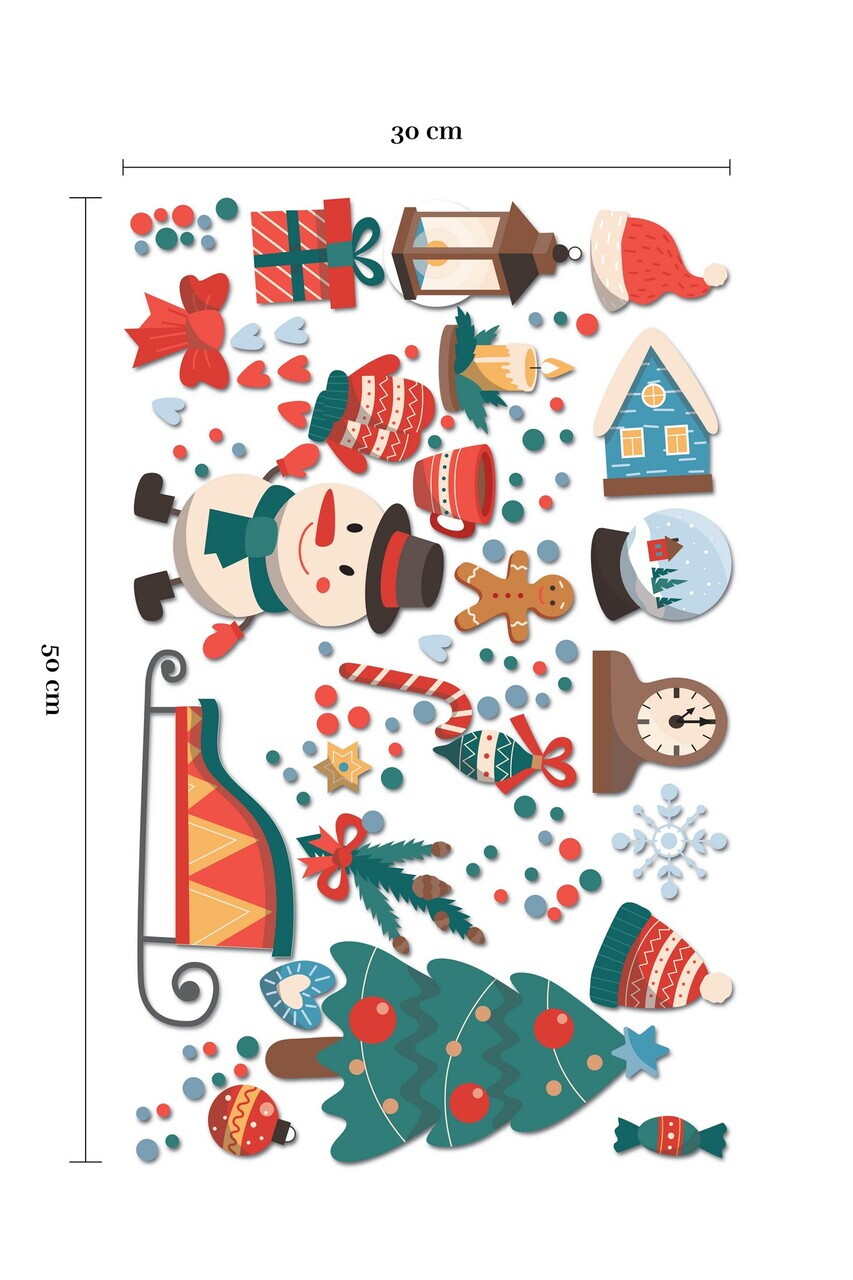 Sticker decorativ, 309011, 30 x 50 cm, Multicolor — imaginea 4