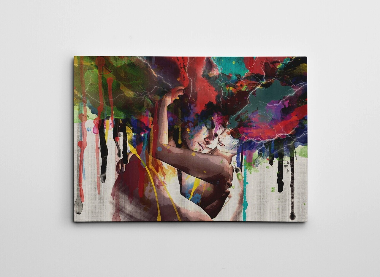 Tablou decorativ, KNV4502_5070 (50 x 70), Canvas, Canvas imprimat, Multicolor — imaginea 2