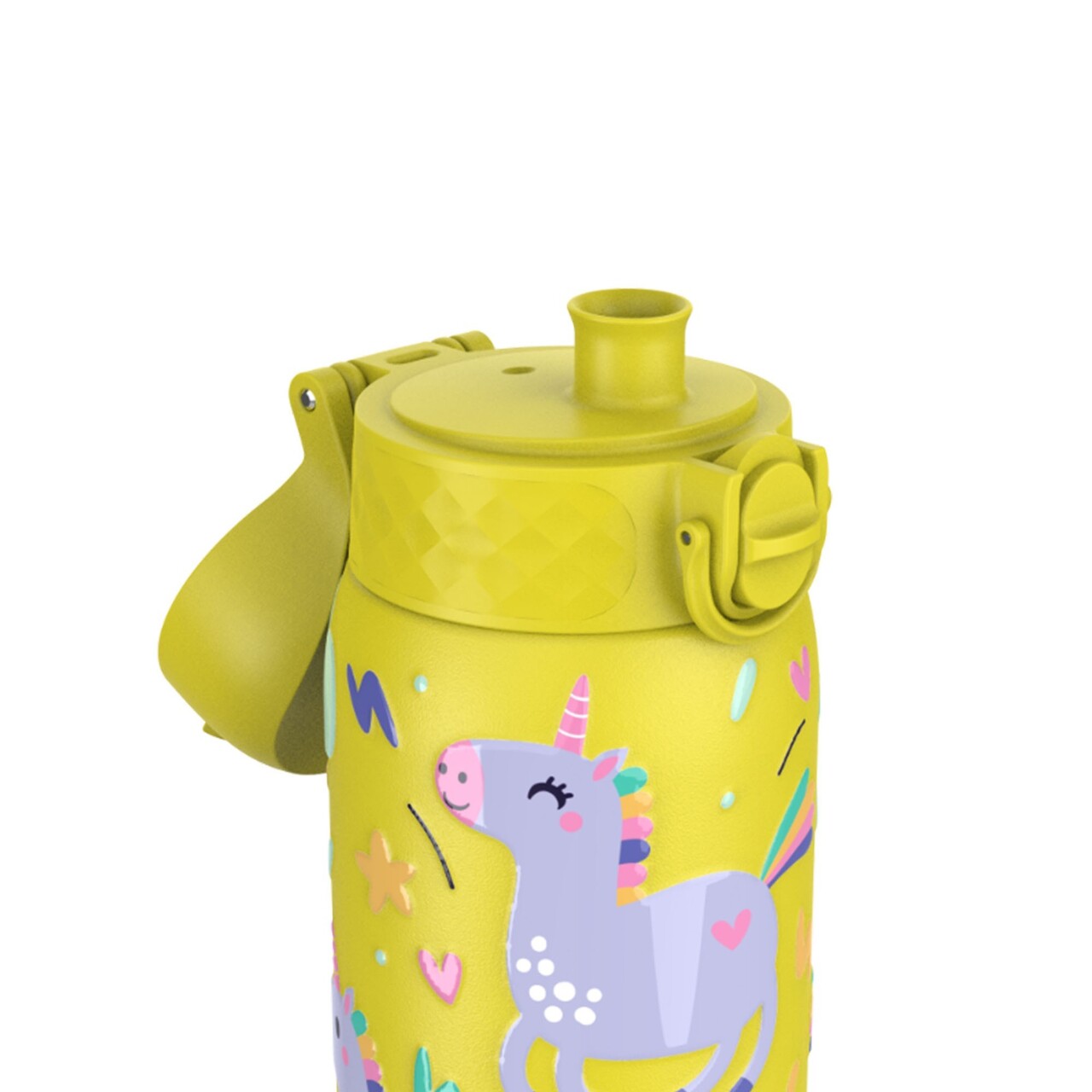 Sticla apa pentru copii, inox, 400ml, Yellow, Unicorns - Ion8 - view 2