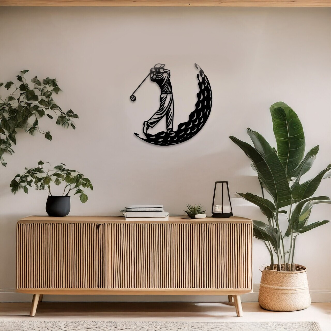Decoratiune de perete, DCV-1028-MT, Dimensiune: 50 x 50 cm, Negru — imaginea 2