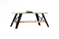 Masuta de cafea, Puqa Design, Küba, 98x43x50 cm, PAL, Safir / Negru