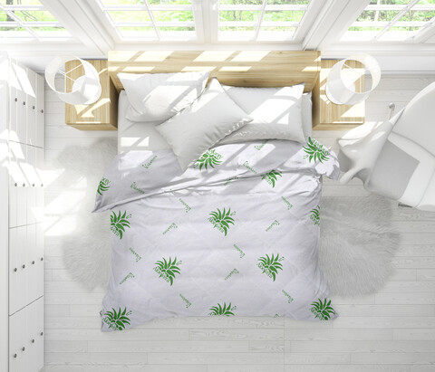 Pilota de iarna, Aloe Vera Essence microfibra matlasata, 140x200 cm, 350g/mp, calduroasa