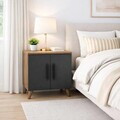 Noptiera, Hanah Home, Lumen, 51.5x57.6x32.2 cm, Pin Atlantic / Antracit