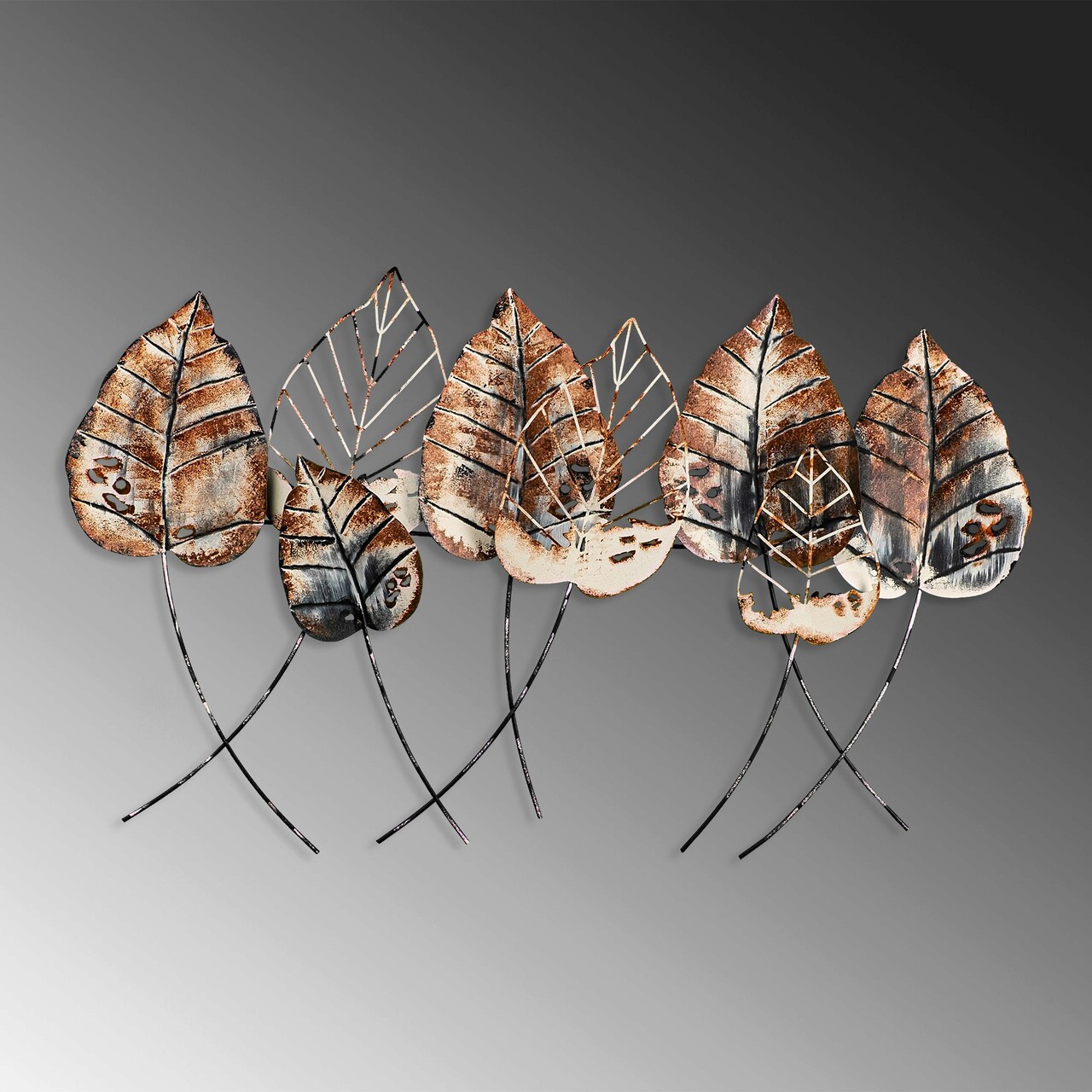 Decoratiune de perete, Casting Leaf 2, Dimensiuni: 67 x 112 cm, Multicolor - imagine 5