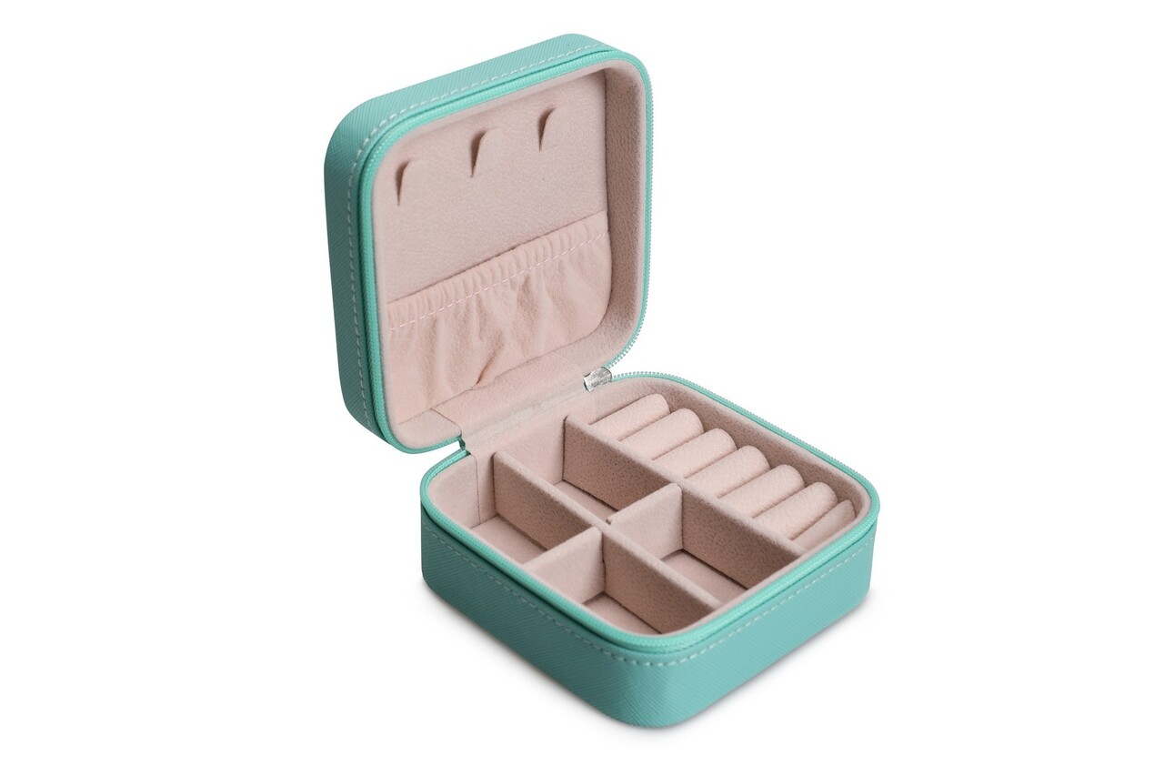 Cutie de bijuterii, Mint, 10x10x5.5 cm, Verde menta - view 3