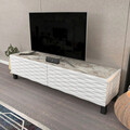 Comoda TV, Retricy, Lerze, 149.2x35x38 cm, PAL, Alb