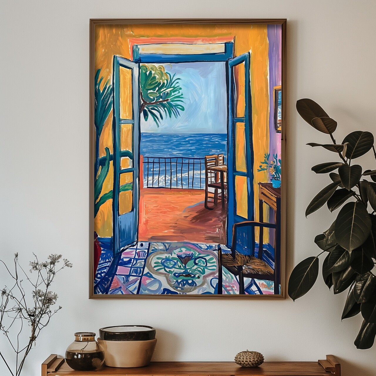 Tablou decorativ, GE023-L, Lemn, Multicolor - view 2