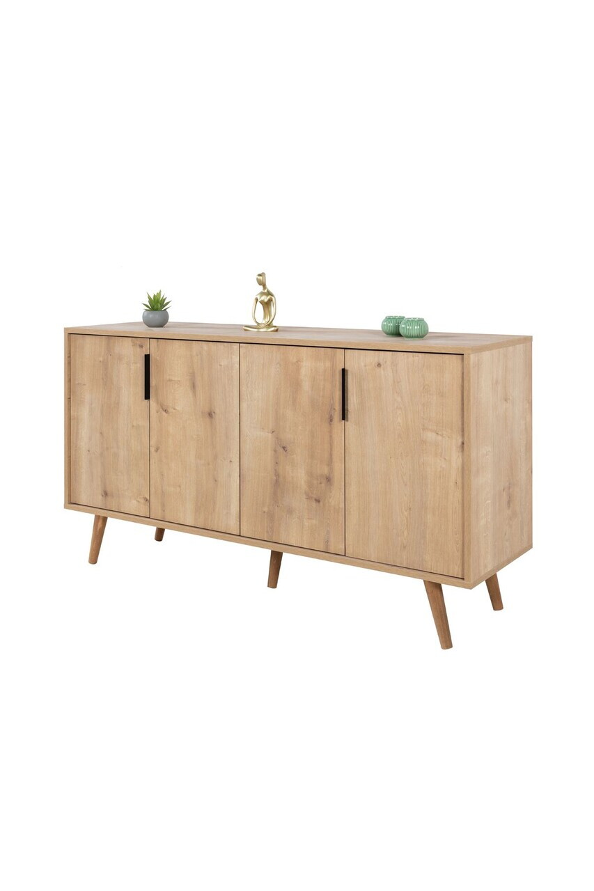 Consola, Hanah Home, Sırma 4514, 150x82x44 cm, PAL, Maro — imaginea 6
