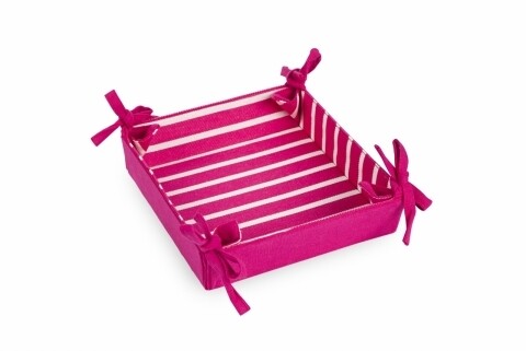 Cos de paine Pink, Heinner, 20 x 20, 100% bumbac, roz/alb