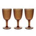 Set 3 pahare Davor, Tognana Porcellane, 250 ml, sticla, maro