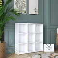 Corp biblioteca, Hanah Home, HC121, 90x90x20 cm, Alb