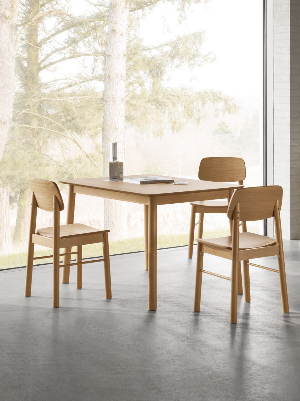 Scaun Barlow, Actona, 44x47.5x80 cm, MDF, stejar mat - view 6