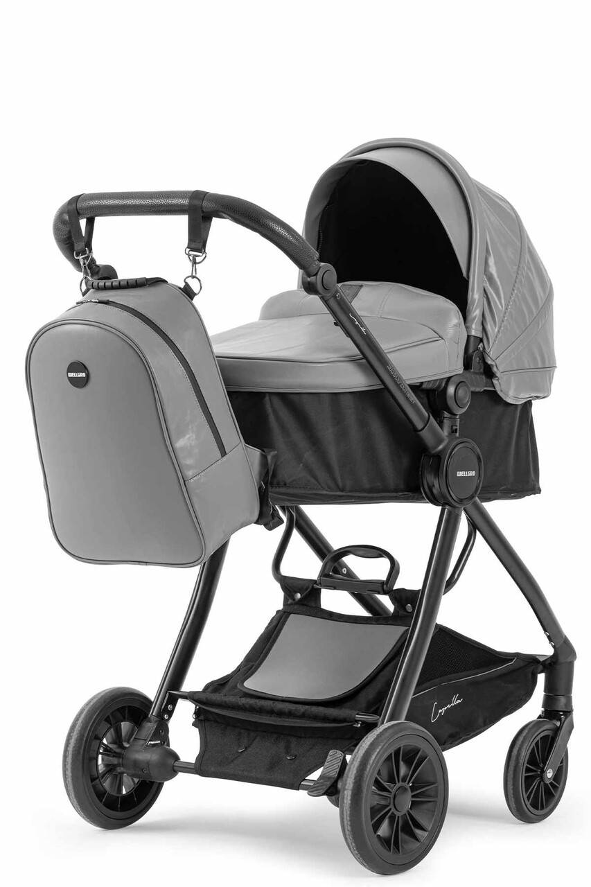 Ghiozdan multifunctional pentru mamici, Wallxpert, Novabag, Gri - imagine 6