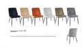Scaun Jill Velvet, Signal, 48x44x85 cm, catifea/otel, bej/negru