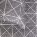 Lenjerie de pat Felix Grey, Homla, 200x220 cm, bumbac, gri/alb