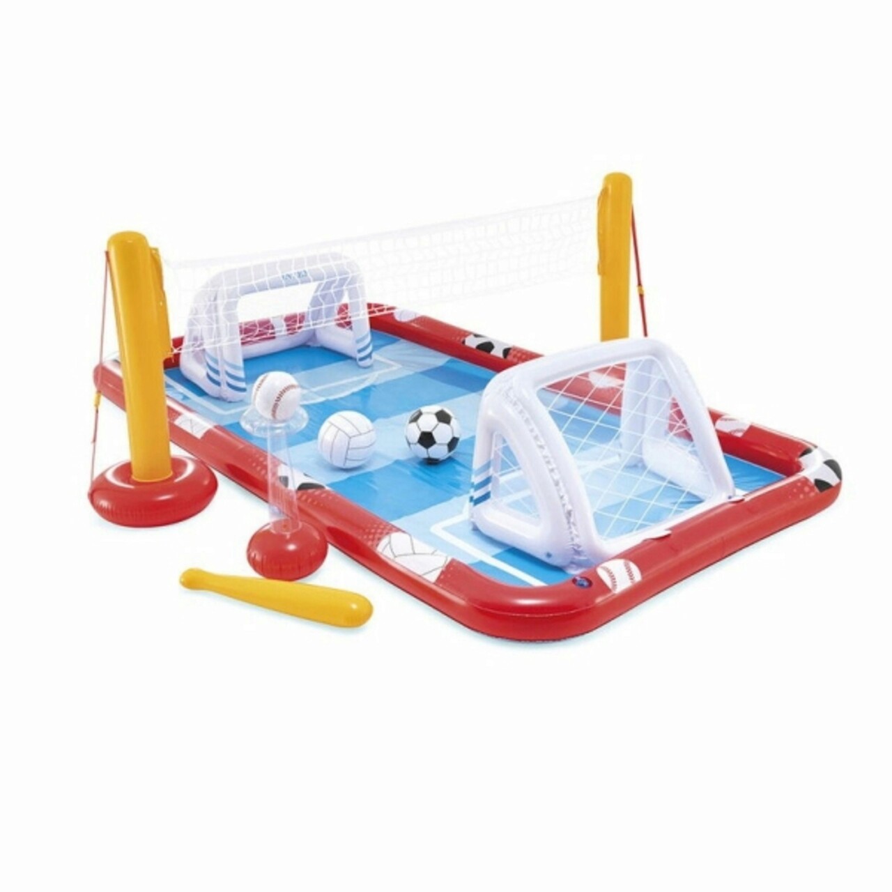 Spatiu de joaca pentru copii Sports Games, Intex, 325x267x102 cm, PVC, multicolor