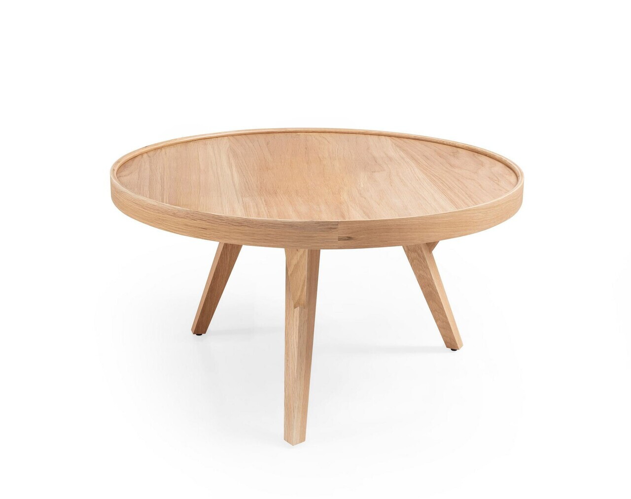Masuta de cafea, Hanah Home, Nova 80, 80x44x80 cm, LEMN MASIV DE STEJAR, Stejar — imaginea 3