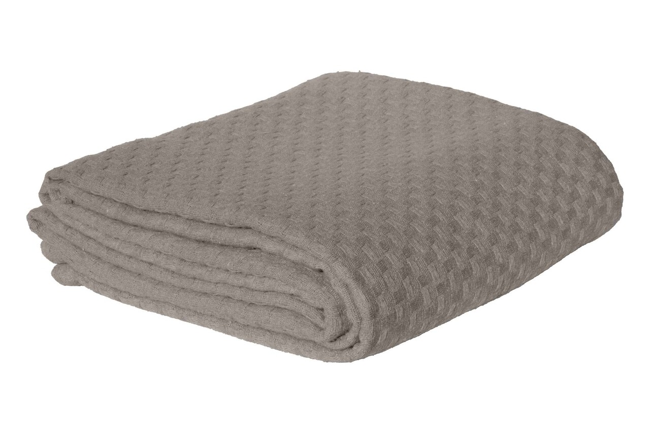 Cuvertura pique Single, Hasır - Grey, ICF Bedroom, Bumbac - 1 | YEO