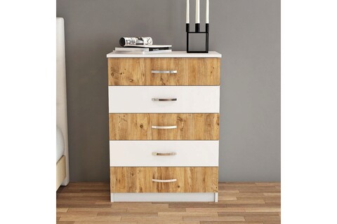Dulap, tanmob, sfy0203, 72x98.3x44.5 cm, pal , alb/pin atlantic