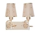 Aplica de perete Glam Ring Double, Mauro Ferretti, 32 x 27 cm, 2 x E27, 40W, fier/plastic