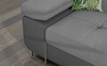 Coltar extensibil dreapta 4 locuri ELTAP, Armd-11, Armando, 289x203x85 cm, lemn/poliester, gri deschis/gri inchis
