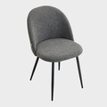 Scaun Fresca, Homla, 56x47x78 cm, metal/poliester, gri inchis