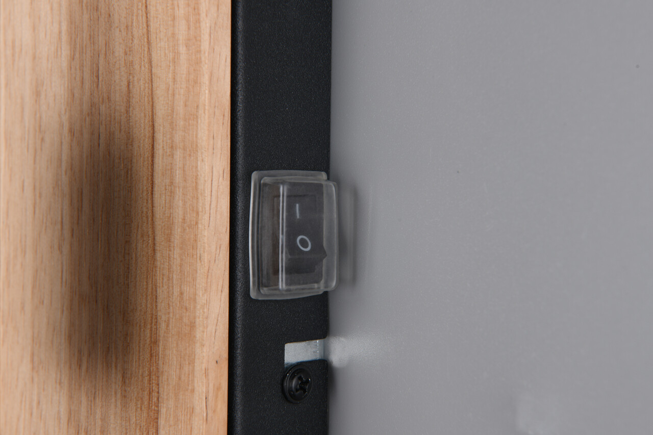 Aplica de perete Arturo, TRIO, 8x11x24 cm, 10W, 1x E27, lemn, natur/negru