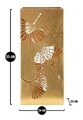 Suport pentru umbrele Carved Leaf, Mauro Ferretti, 24x24x55 cm, fier, auriu