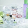 Organizator pentru cosmetice iDesign, 3 compartimente, 16.5x16.5x16.5 cm