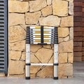 Scara telescopica Ladescop26, InnovaGoods, 2.6 m, 46 x 6.5 x 74-260 cm, aluminiu