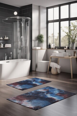Set covorase de baie, Cartwright, CT-5051, Poliester, Multicolor