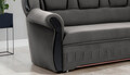 Coltar extensibil dreapta 3 locuri ELTAP, L-085, Lord, 243x180x112 cm, lemn/poliester, gri/negru
