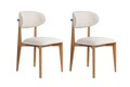 Set scaune 2 piese, Wayland, Lionte, Stejar alb/închis
