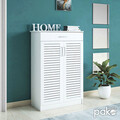 Pantofar cu 2 usi Sante, Pakoworld, 20 perechi pantofi, 80x37x123 cm, MDF/PAL, alb