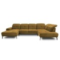 Coltar dreapta 6 locuri ELTAP, RT-45NU, Bretan, 350x205x107 cm, lemn/poliester, mustar
