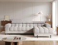 Coltar extensibil dreapta 3 locuri ELTAP, RT-20PEL, Felro, 285x181x93 cm, lemn/poliester, gri