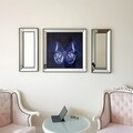 Set tablou si 2 oglinzi decorative T812, Neostill, sticla temperata, 70 x 70 cm/30 x 70 cm