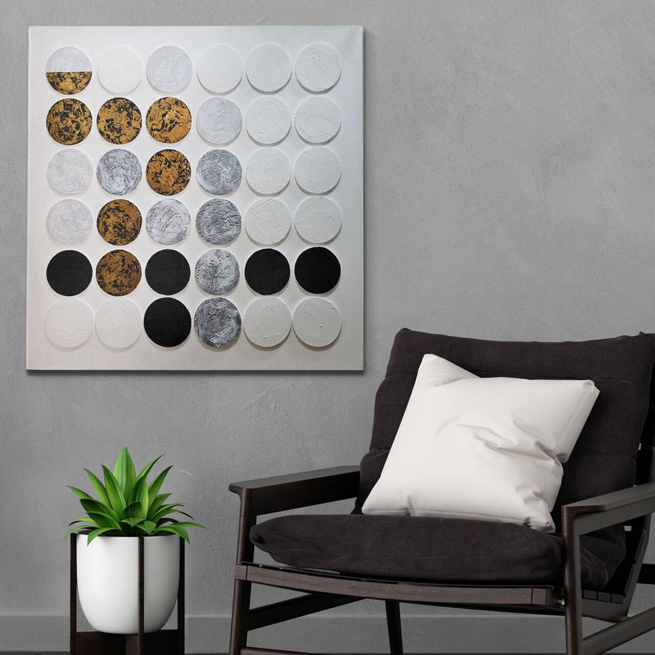 Tablou decorativ 3D8970 Cadru: 100% LEMN (grosime: 3 cm) Multicolor