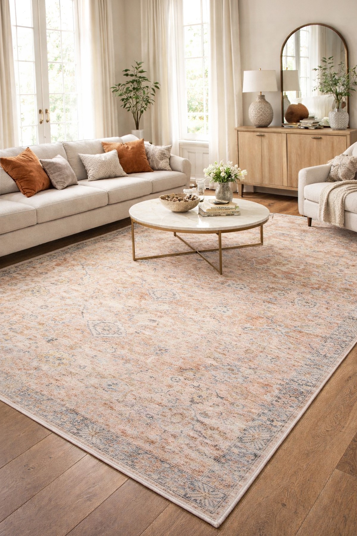 Covor, CLR-7387-HALI-3, 100x200 cm, Poliester, Multicolor