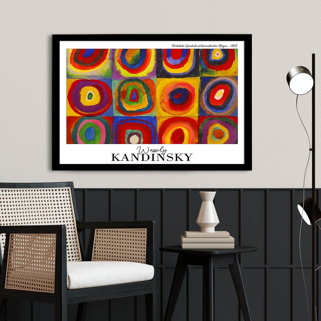 Tablou decorativ, 4262SYHKANDINSKY-020, Fundal: 100% MDF (Grosime: 2,7 mm), Multicolor - view 2