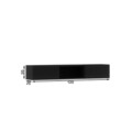 Raft de perete ELTAP, Lanzzi, 120x25x20 cm, MDF laminat, negru/auriu