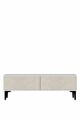 Comoda TV, Hanah Home, Didema 120, 120x40.5x30 cm, Alb / Travertin