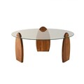 Masuta de cafea, Neostill, Surf, Castaniu / Transparent