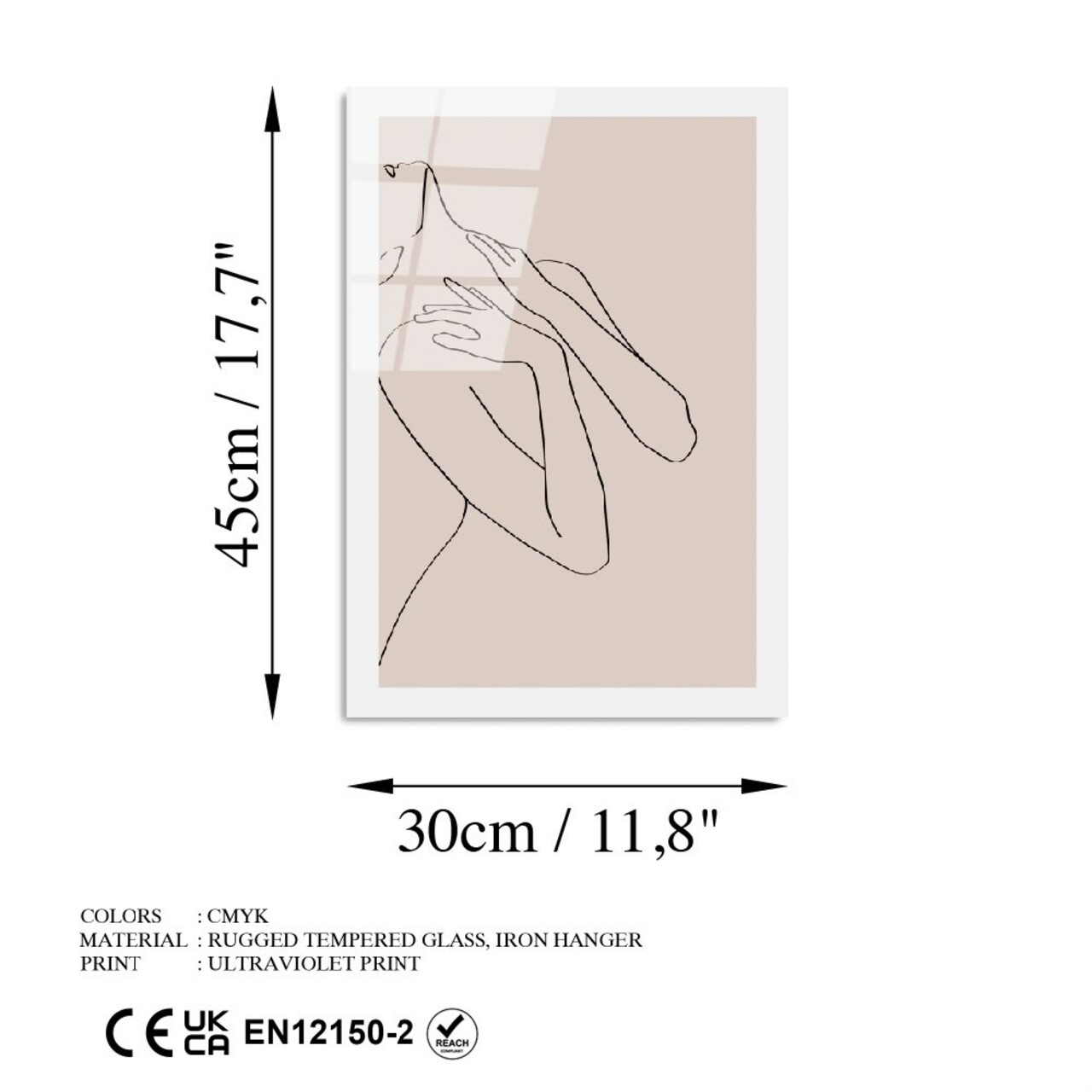 Tablou decorativ, UV-1041, 30 x 45 cm, Multicolor - view 7