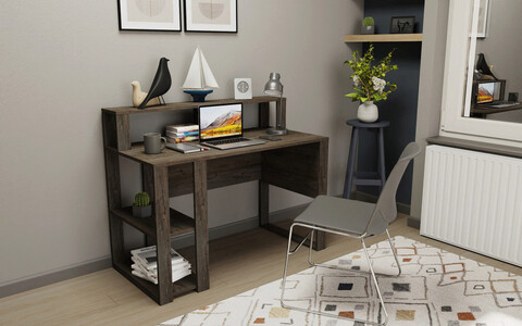 Birou, retricy, queens, 120x59.6x95.2 cm, pal, wenge