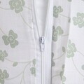 Lenjerie de pat dubla EC Clover, Homla, 160x200 cm, 3 piese, bumbac, alb/verde
