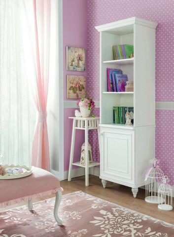 Corp biblioteca, Çilek, romantica bookcase, 51x185x42 cm, multicolor