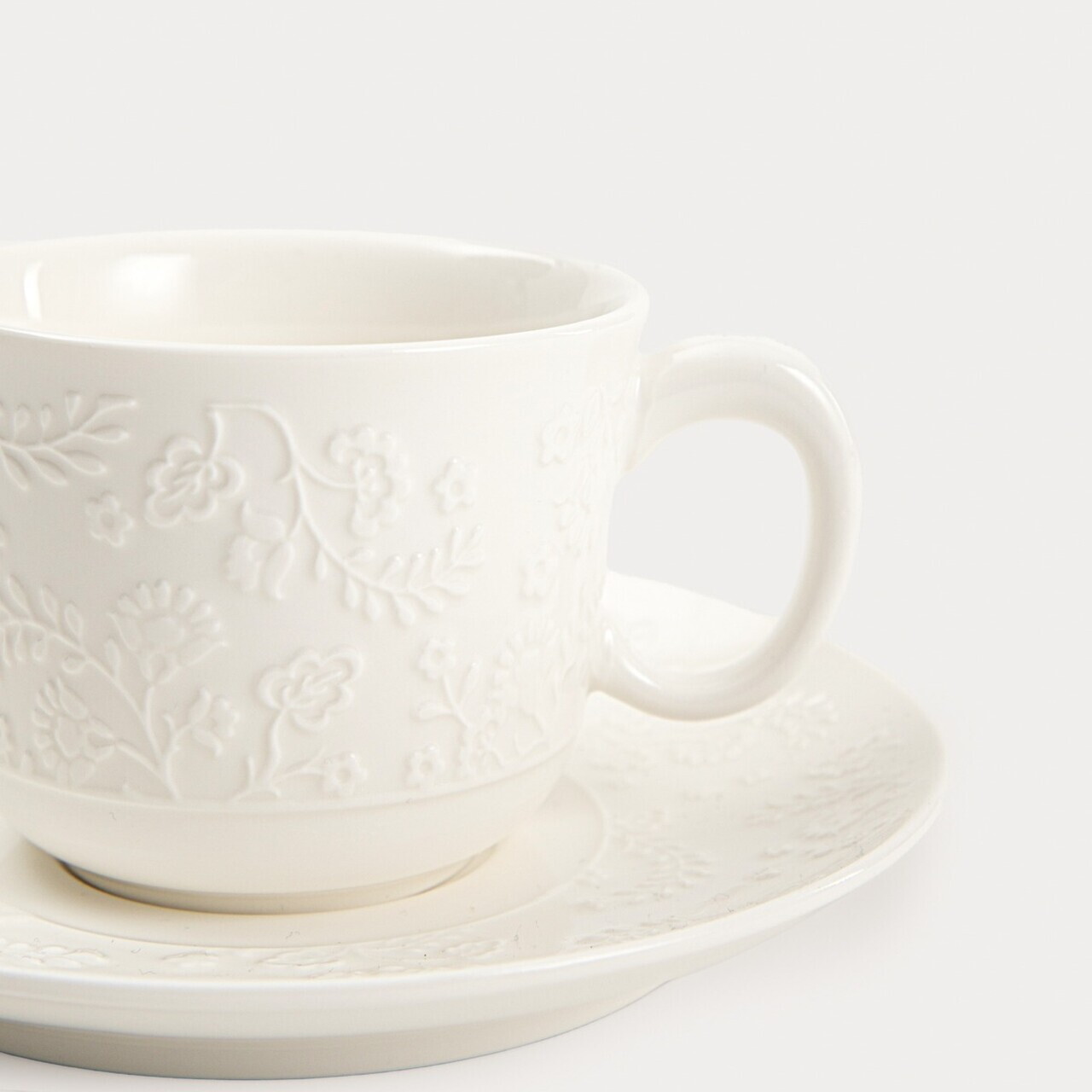 Set ceai / cafea 8 piese Beno, Homla, 150 ml, portelan, alb - view 3