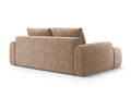 Canapea extensibila 4 locuri, Linz, Cosmopolitan Design, 250x100x84 cm, catifea, bej inchis