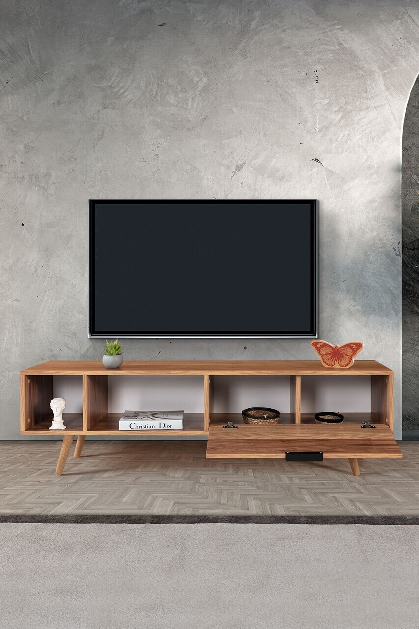Comoda TV, Hanah Home, Venüs 3643, 160x46x35 cm, PAL, Maro — imaginea 2